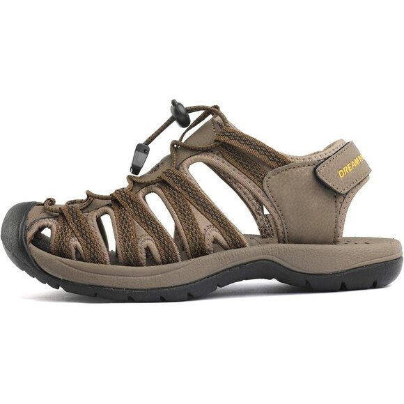 🆕Women’s Khaki/Yellow Polyurethane  Adventurous Summer Outdoor Sandals - Picture 2 of 7